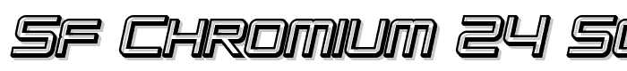 SF Chromium 24 SC Bold Oblique font
